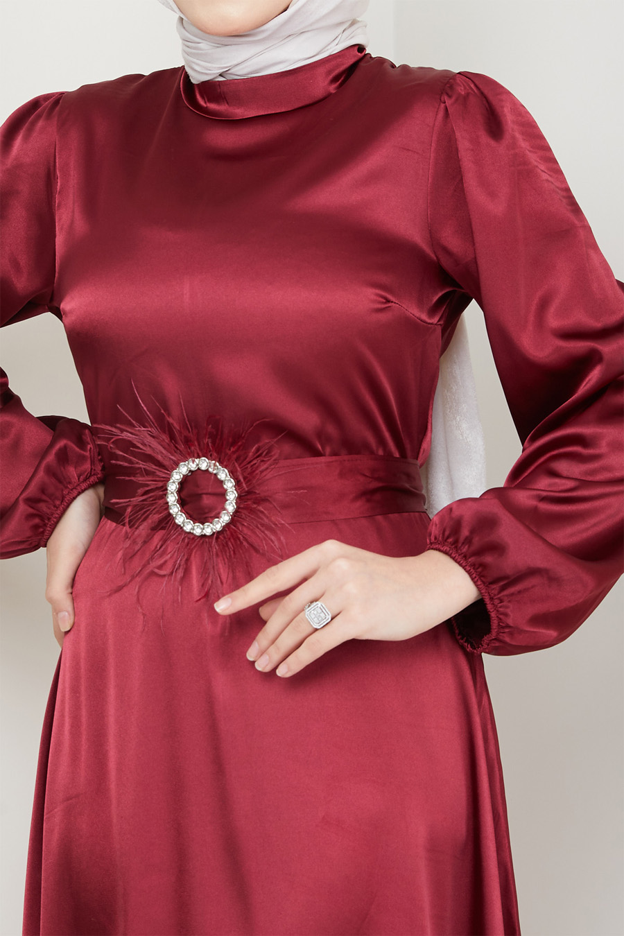 CLARET RED EVENING DRESS   CLARET RED EVENING DRESS