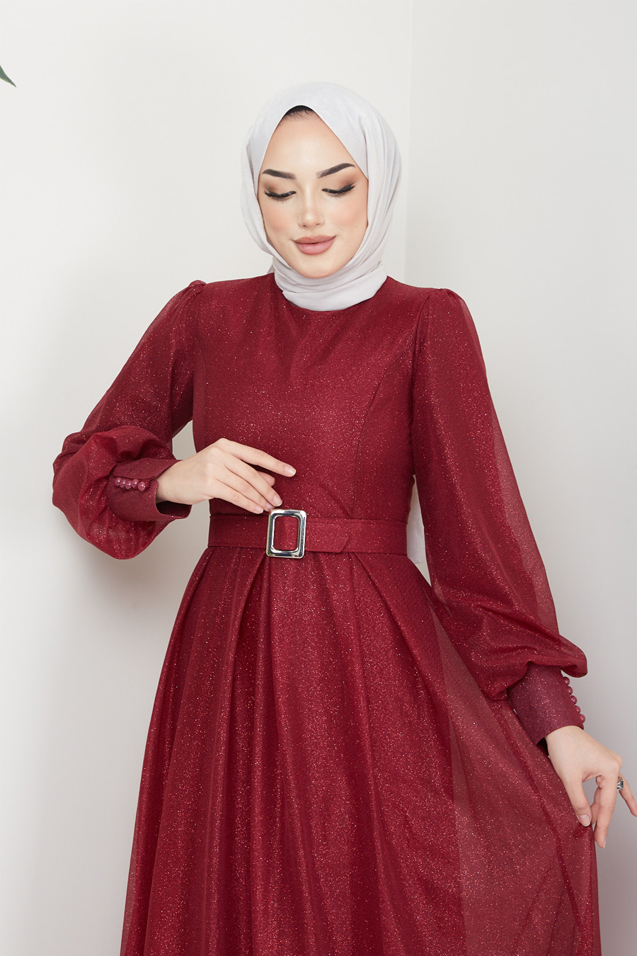 CLARET RED  EVENING DRESS   CLARET RED  EVENING DRESS