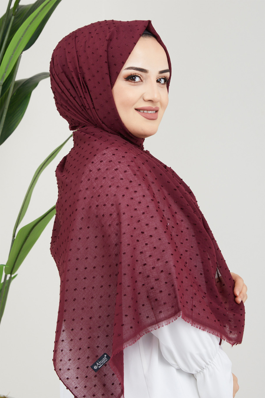 CLARED RED  -  SHAWL