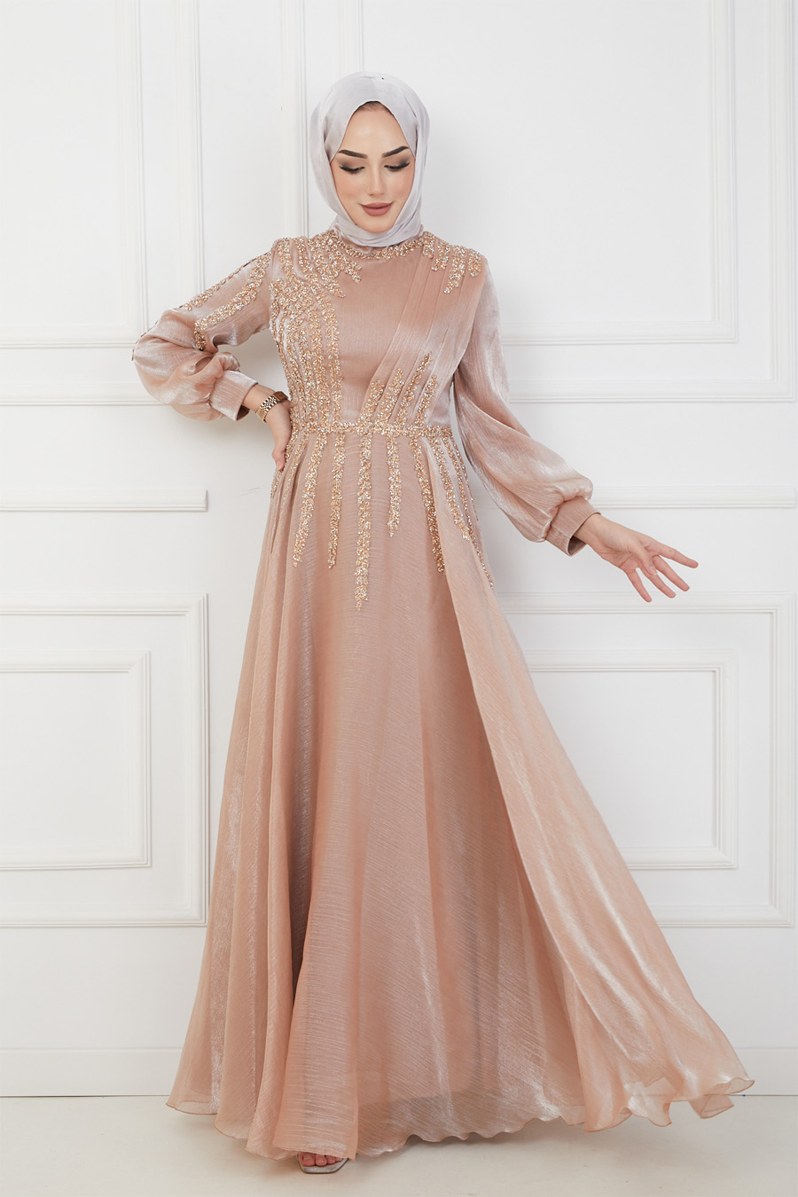 COPPERTONE COLOR EVENING DRESS  