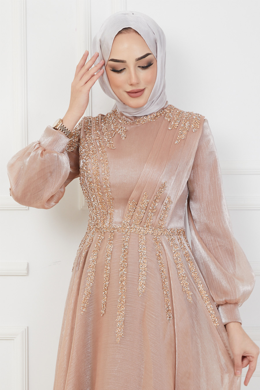 COPPERTONE COLOR EVENING DRESS  