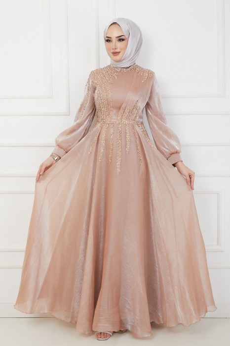 COPPERTONE COLOR EVENING DRESS  