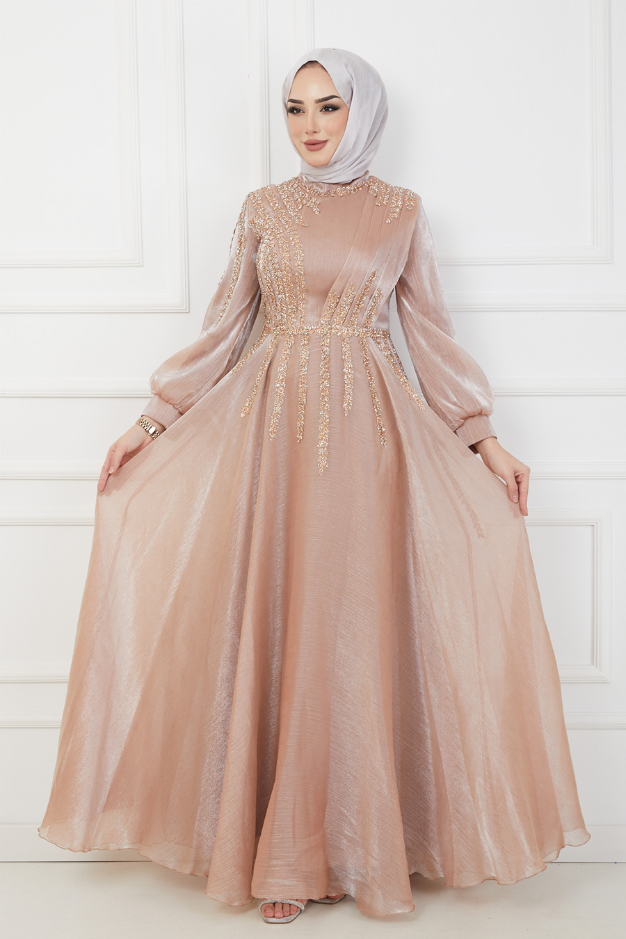 COPPERTONE COLOR EVENING DRESS  