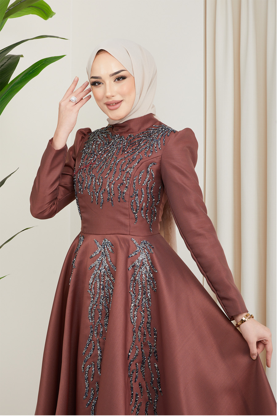 COPPERTONE COLOR EVENING DRESS  