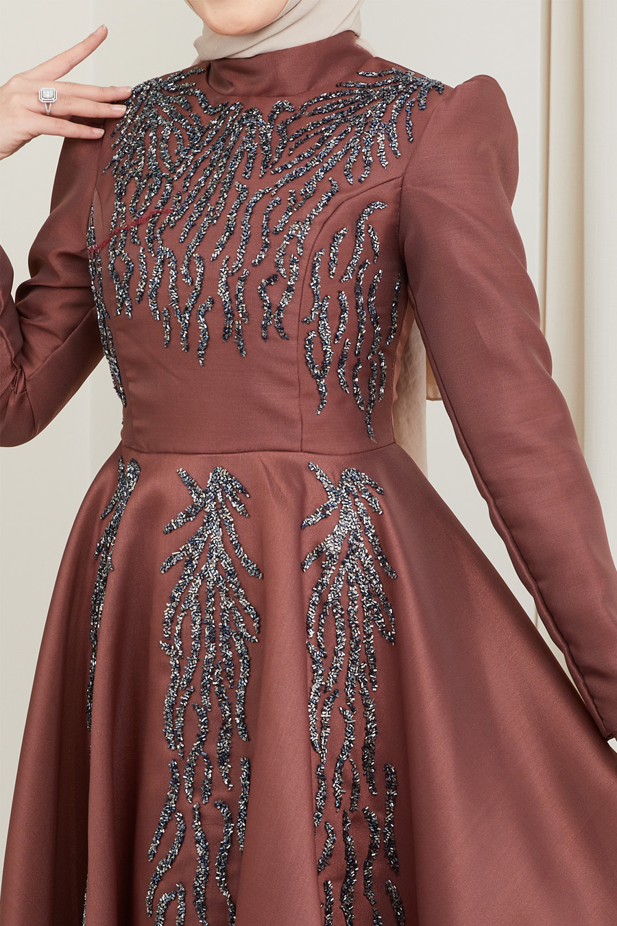 COPPERTONE COLOR EVENING DRESS  