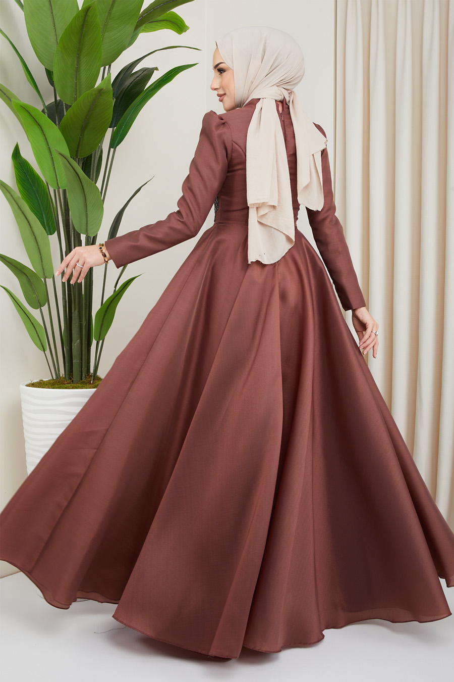 COPPERTONE COLOR EVENING DRESS  