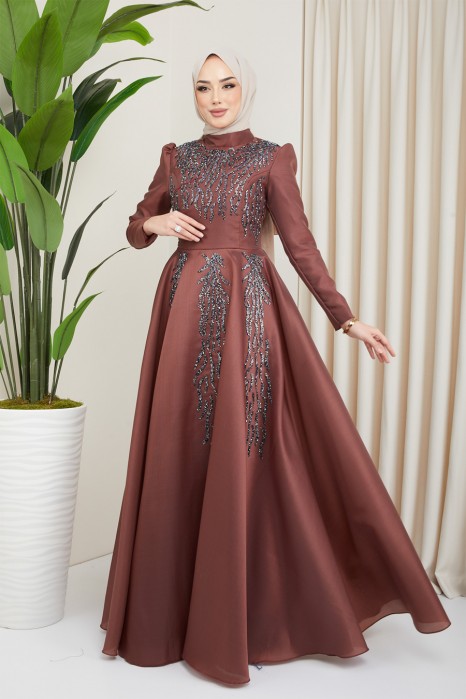 COPPERTONE COLOR EVENING DRESS  