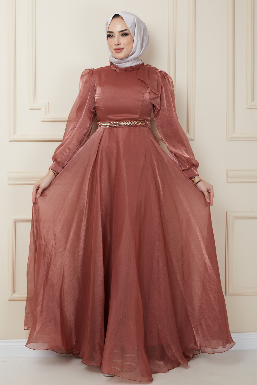 COPPERTONE COLOR EVENING DRESS  