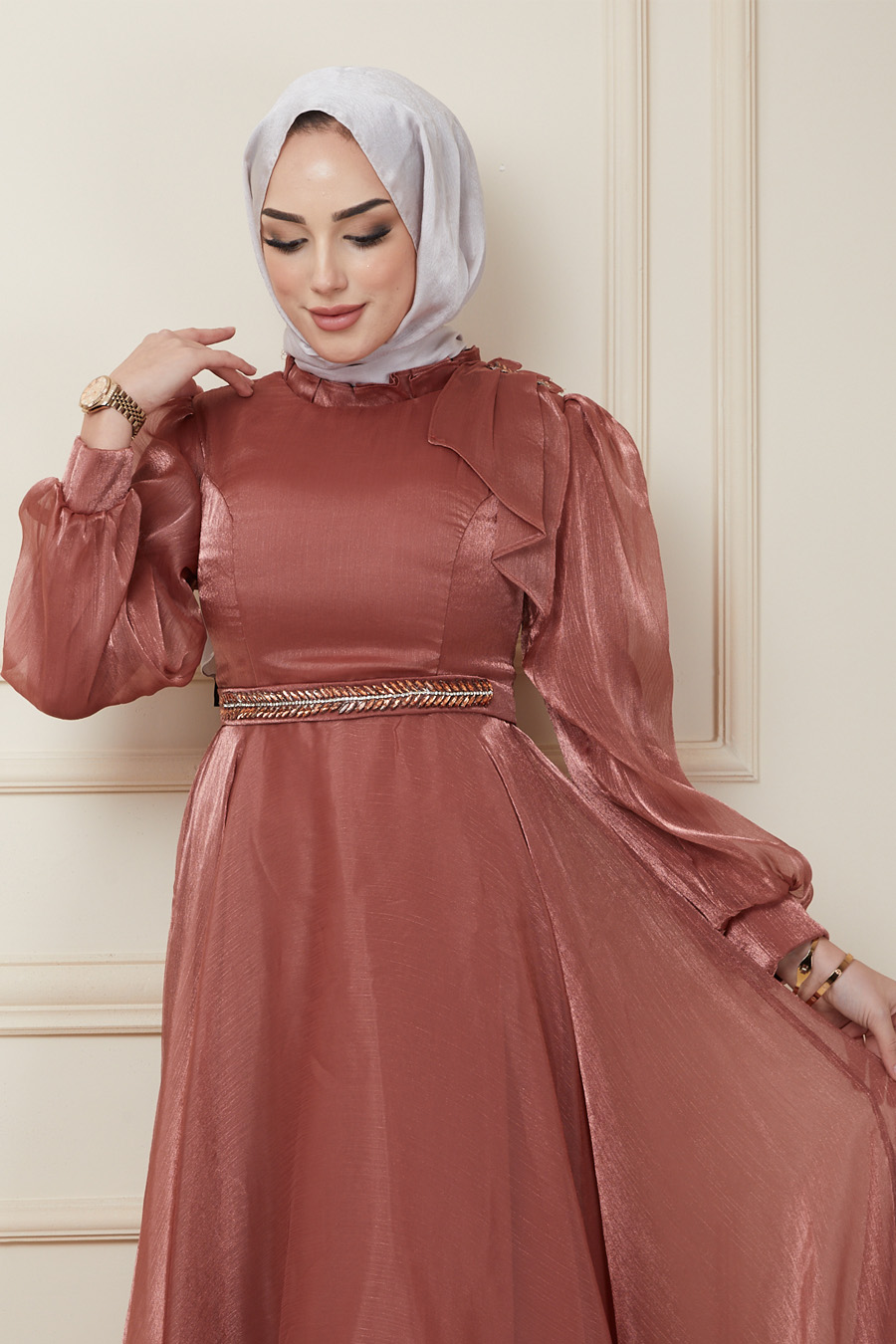 COPPERTONE COLOR EVENING DRESS  