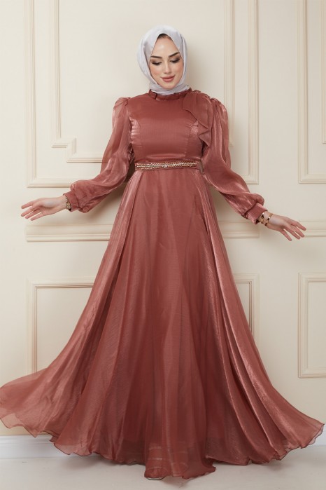 COPPERTONE COLOR EVENING DRESS  