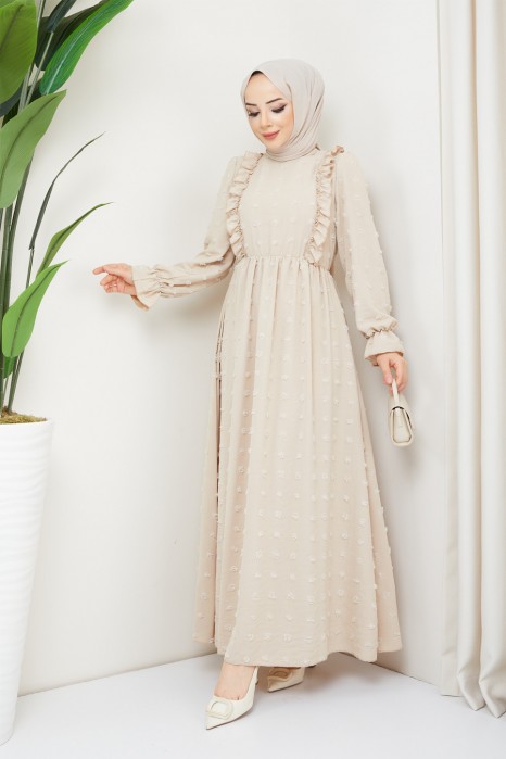 CREAM COLOR DRESS