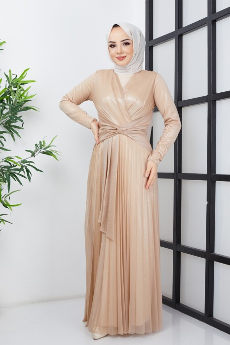 GOLD EVENING DRESS  