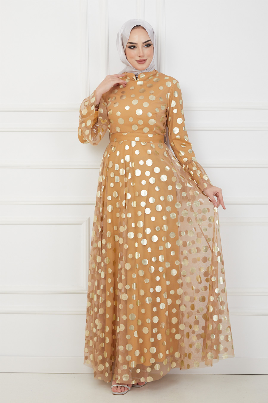 GOLD EVENING DRESS  