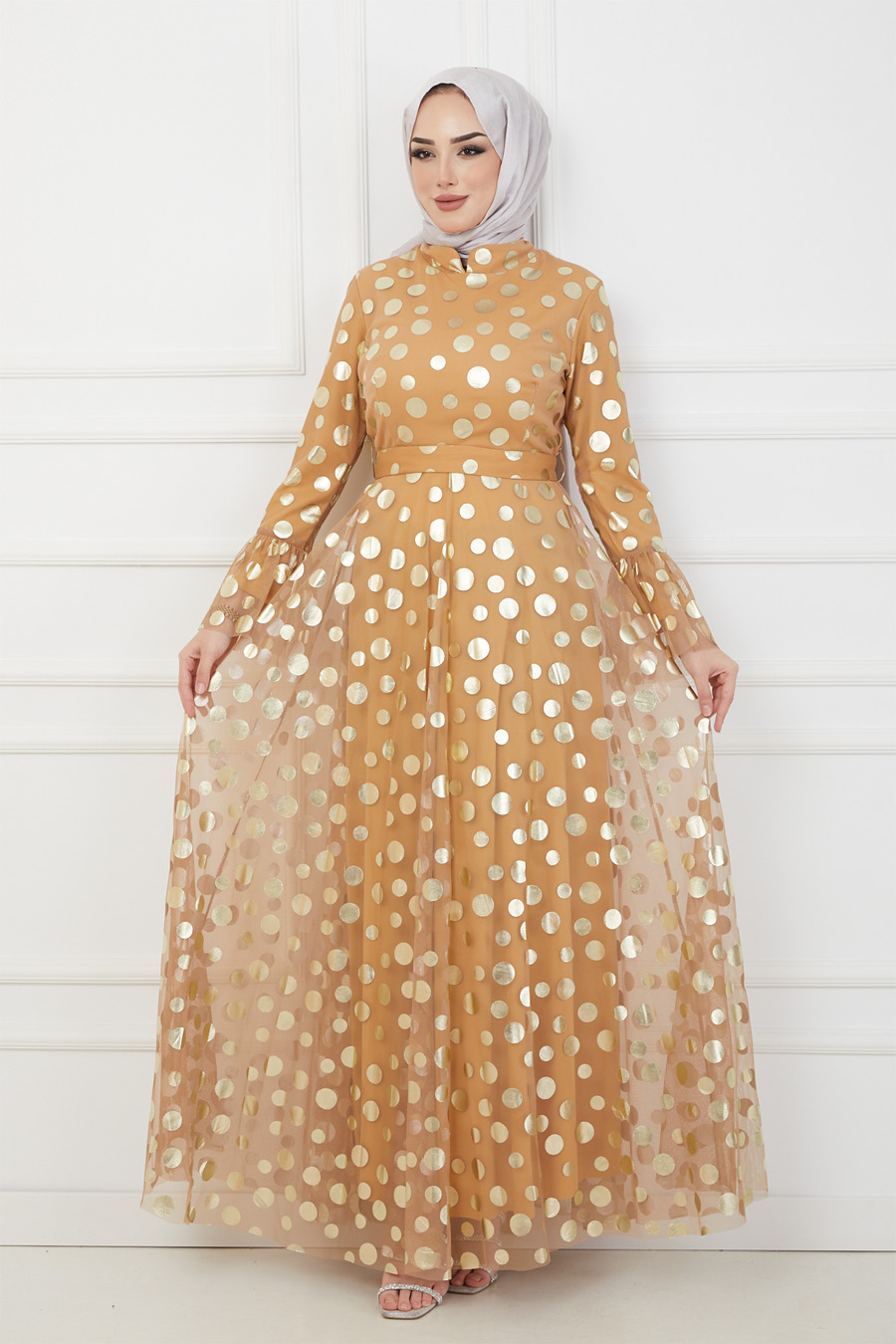GOLD EVENING DRESS  