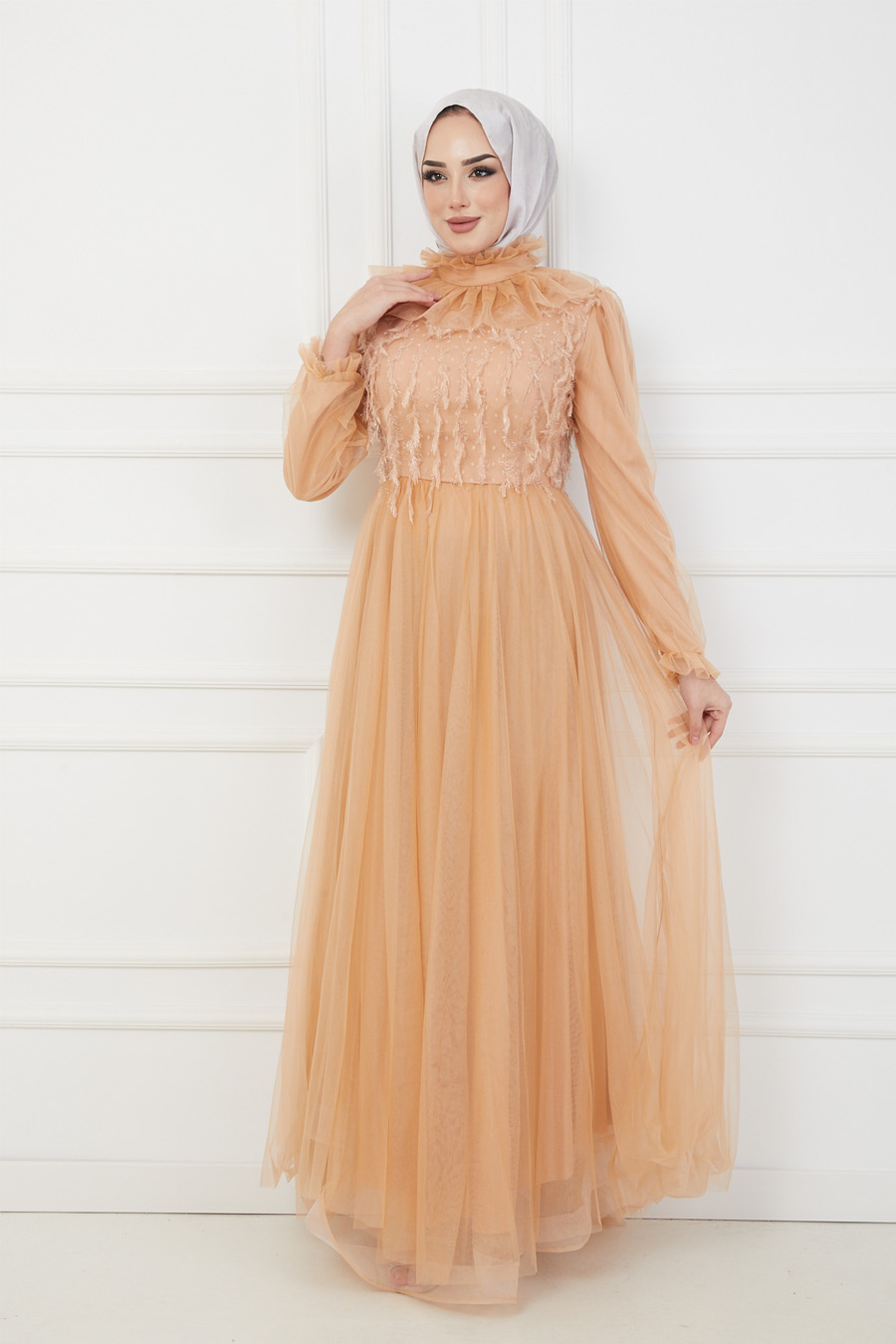 GOLD EVENING DRESS  