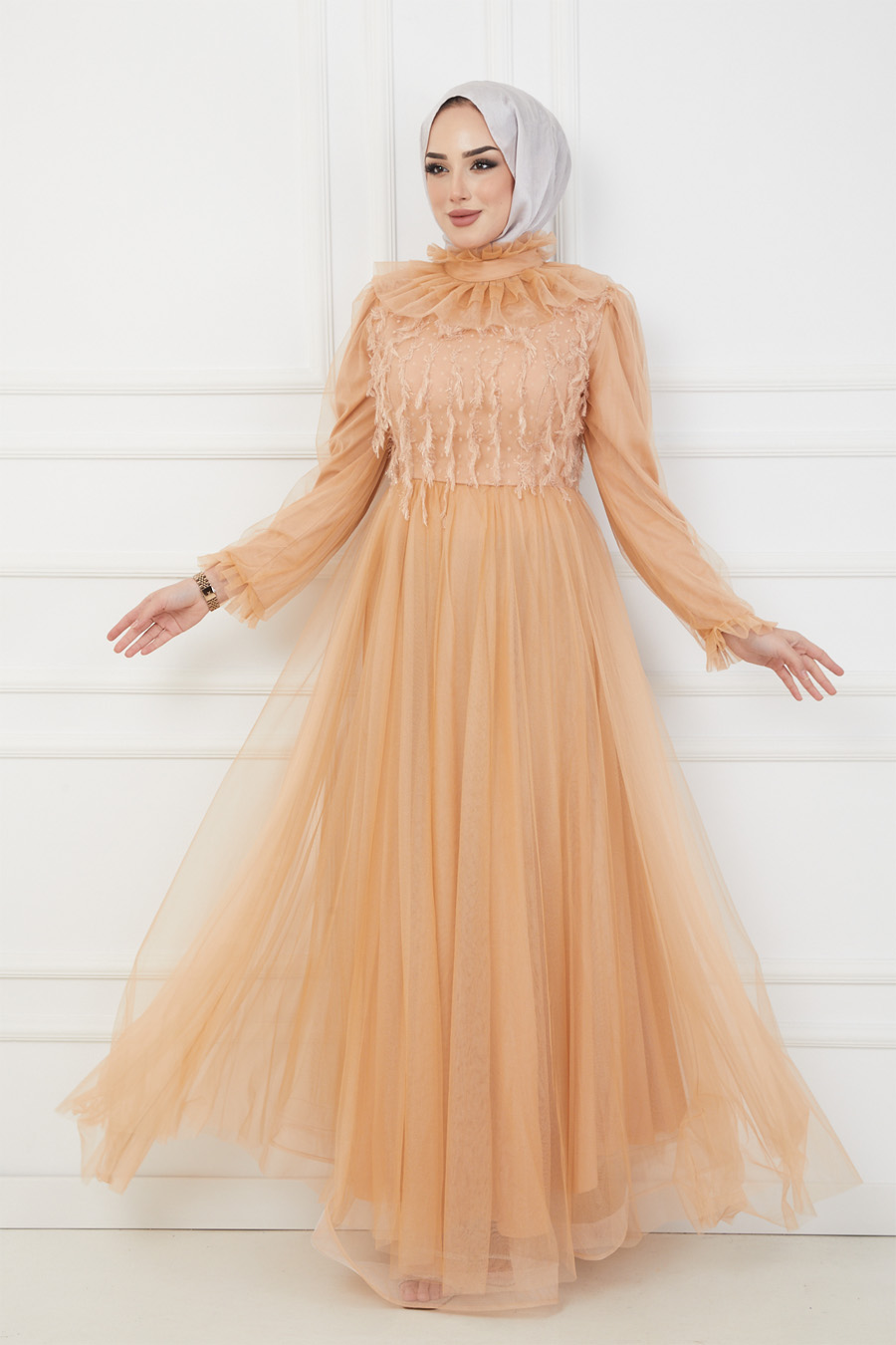 GOLD EVENING DRESS  