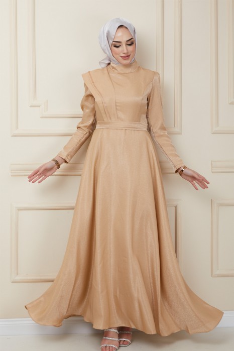 GOLD EVENING DRESS  