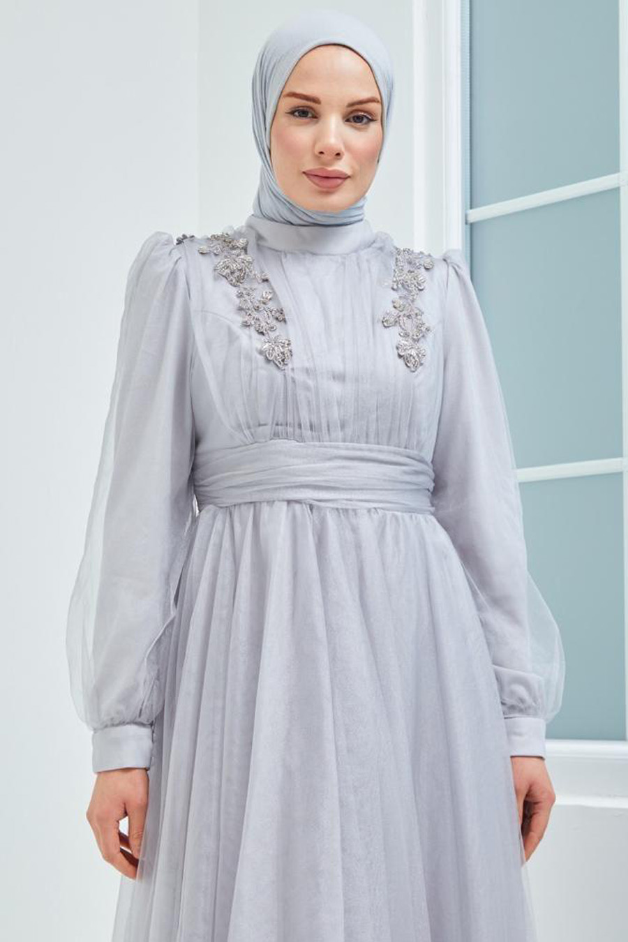 GREY  - EVENING DRESS 