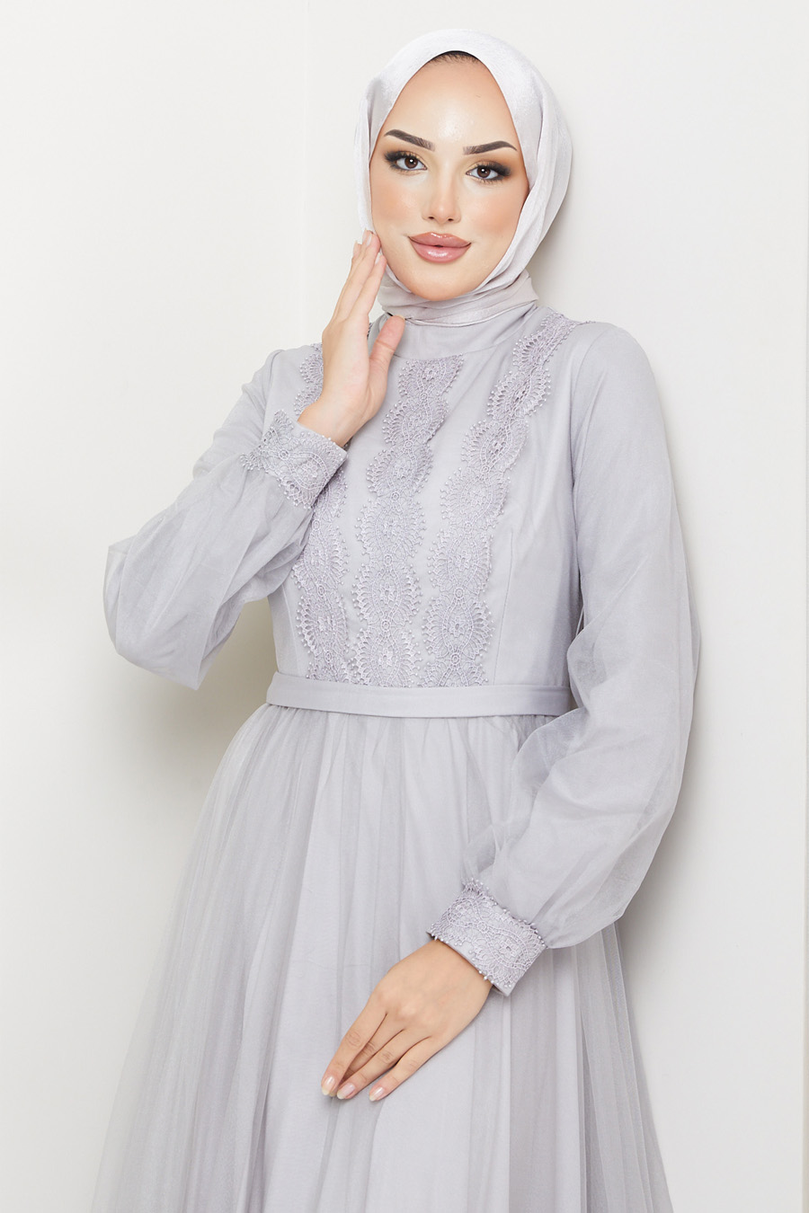 GREY  - EVENING DRESS 