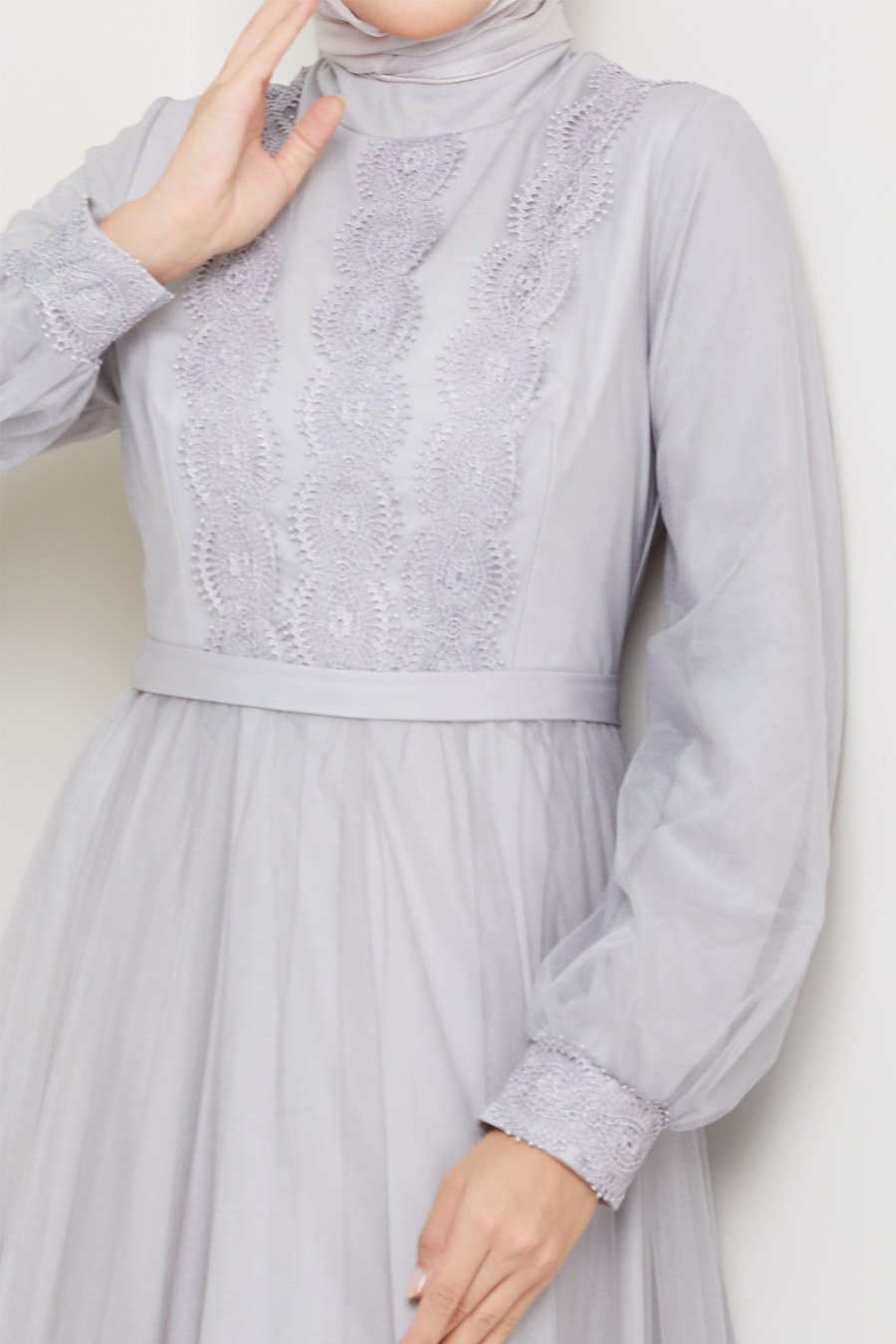 GREY  - EVENING DRESS 