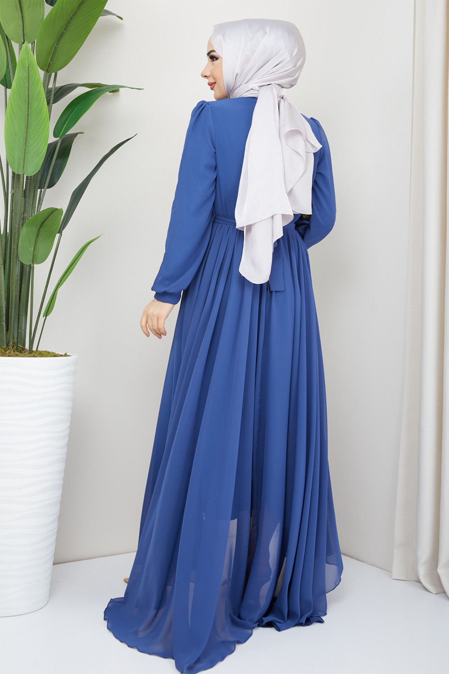 INDIGO EVENING DRESS   INDIGO EVENING DRESS