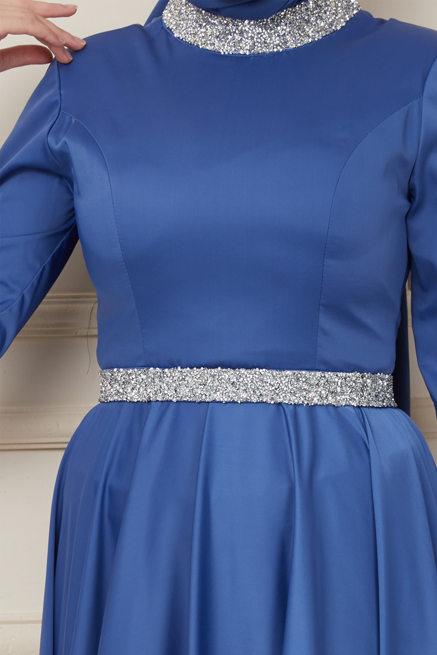 INDIGO EVENING DRESS  