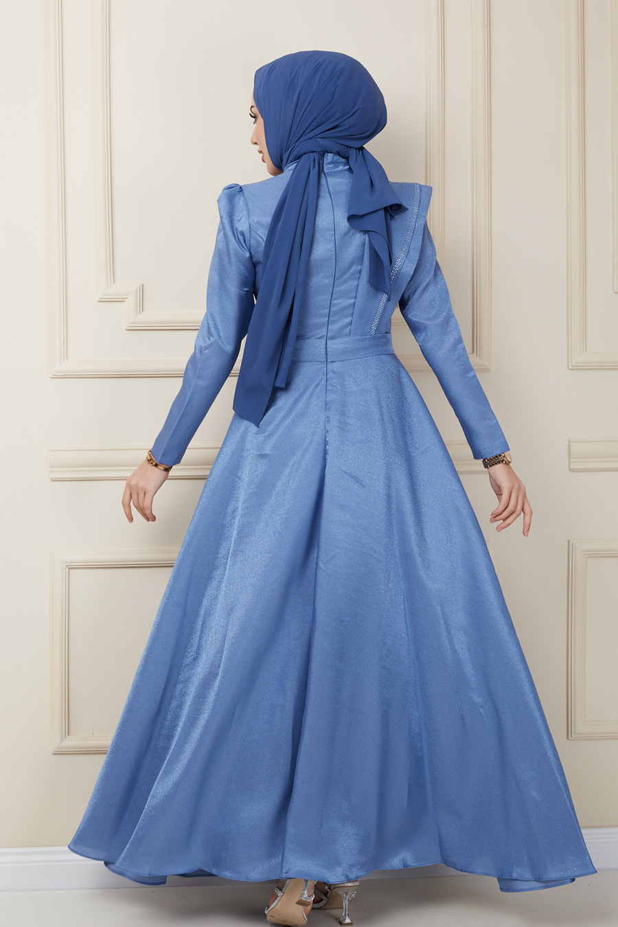 INDIGO EVENING DRESS  