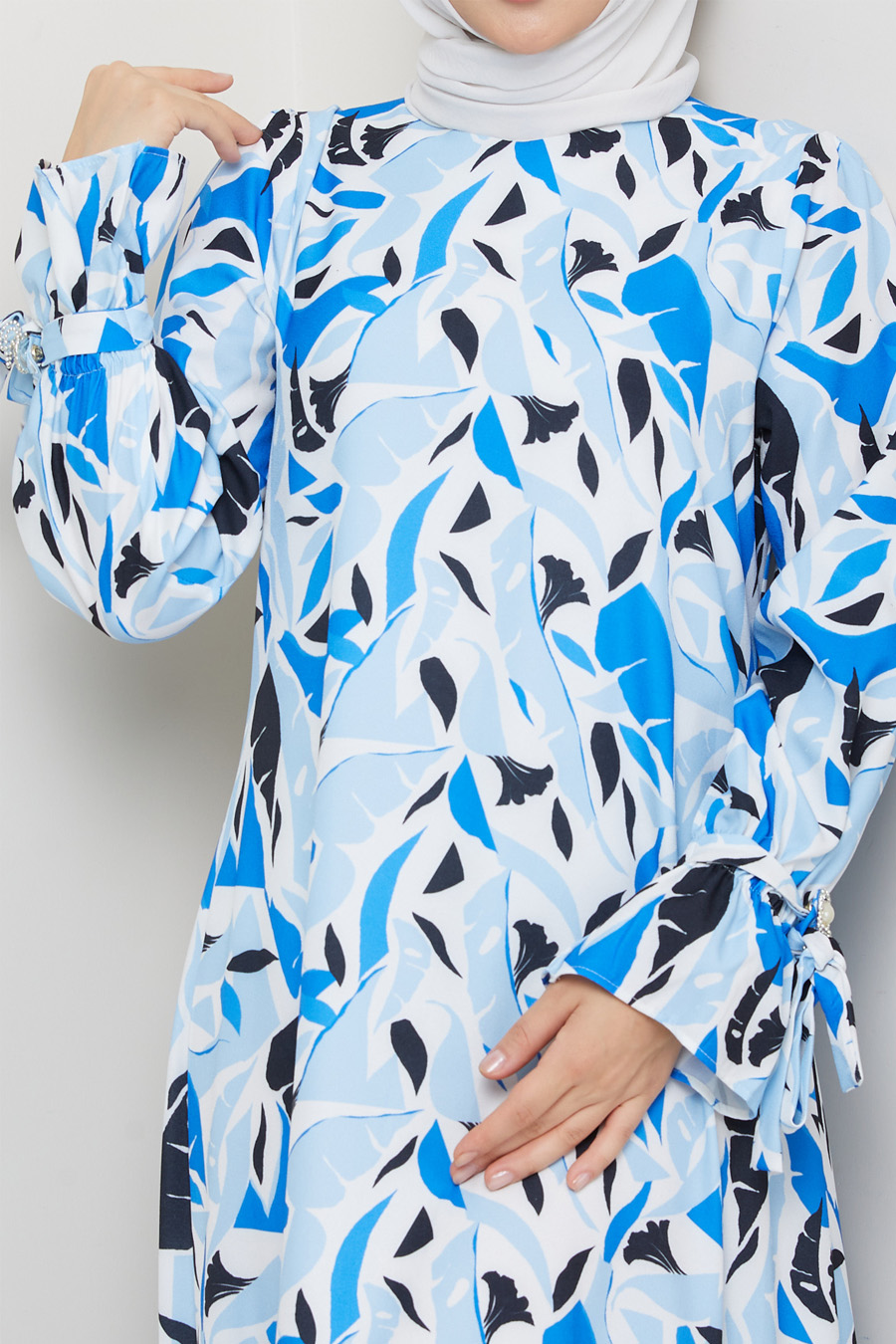 INDIGO  PATTERNED  - DRESS