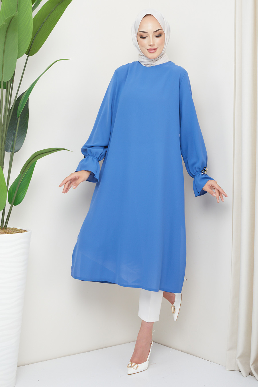 TUNIC - INDIGO COLOR TUNIC - INDIGO COLOR