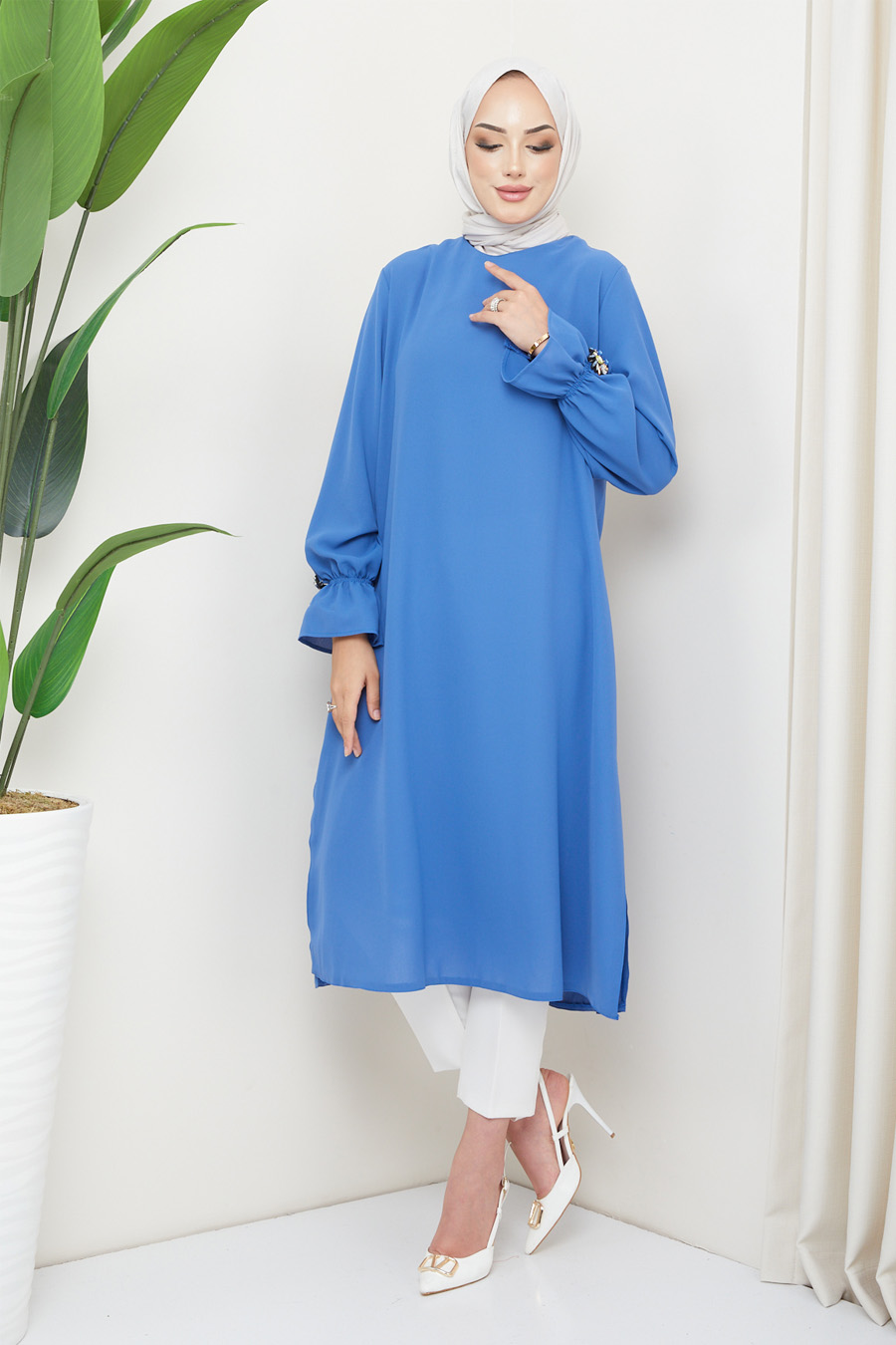 TUNIC - INDIGO COLOR TUNIC - INDIGO COLOR
