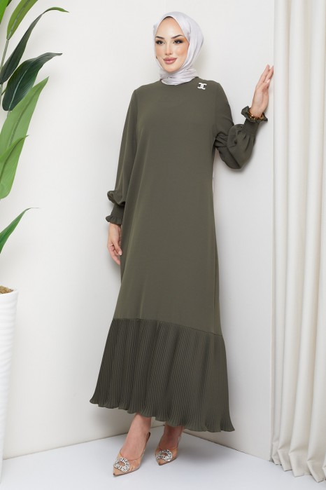 DRESS- KHAKI