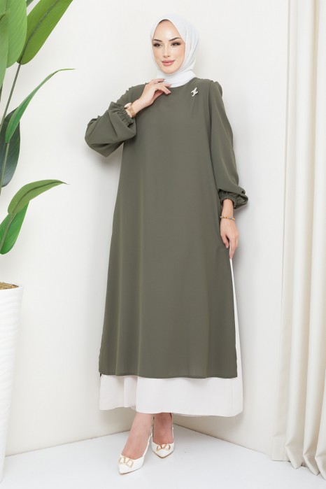 KHAKI DRESS  