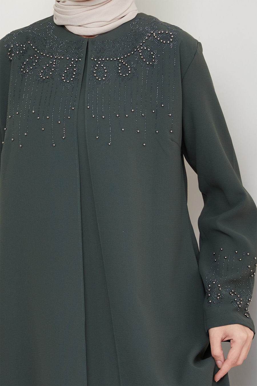 KHAKI COLOR EVENING DRESS   KHAKI COLOR EVENING DRESS