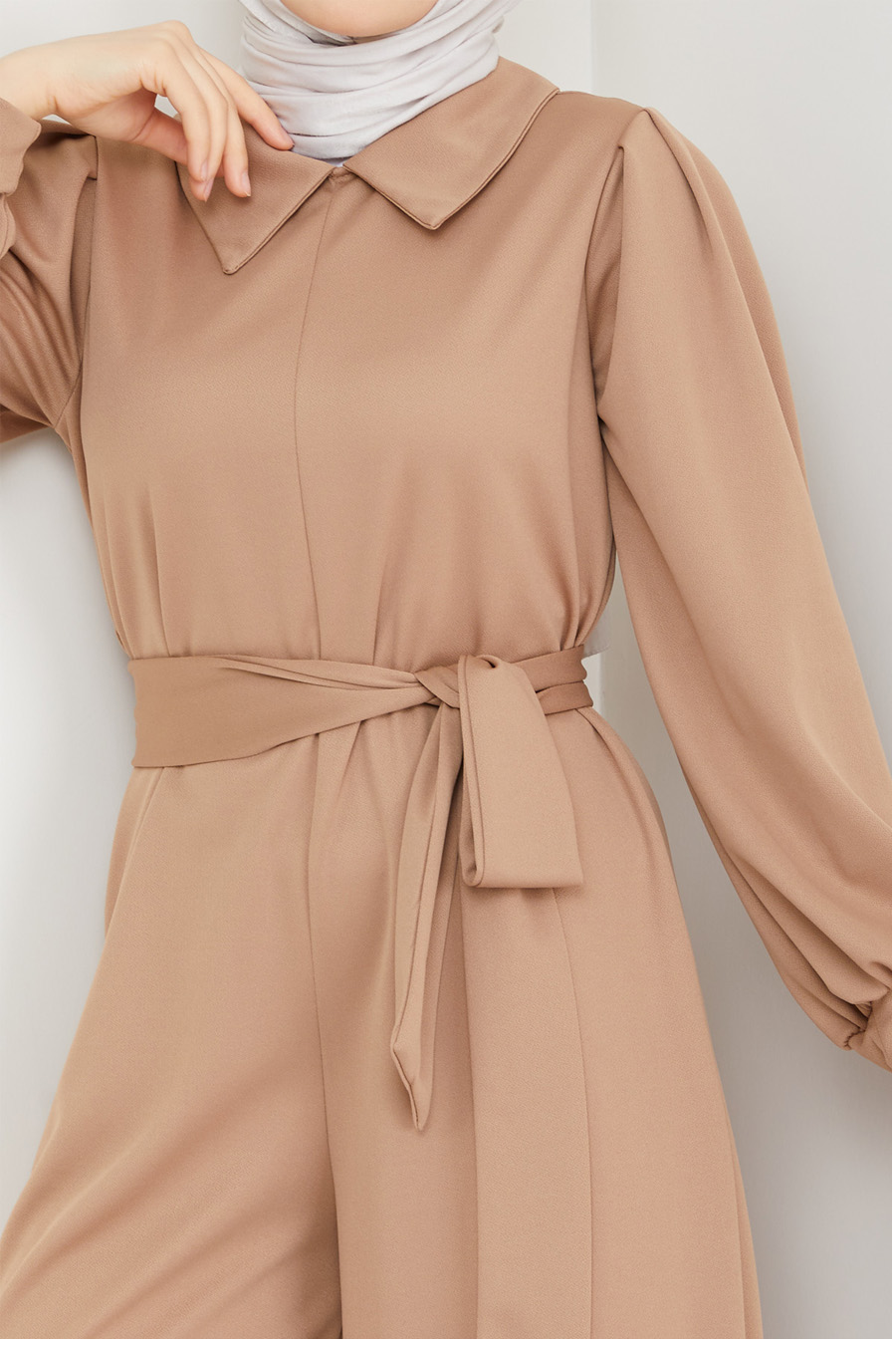 LIGHT BROWN JUMPSUIT 