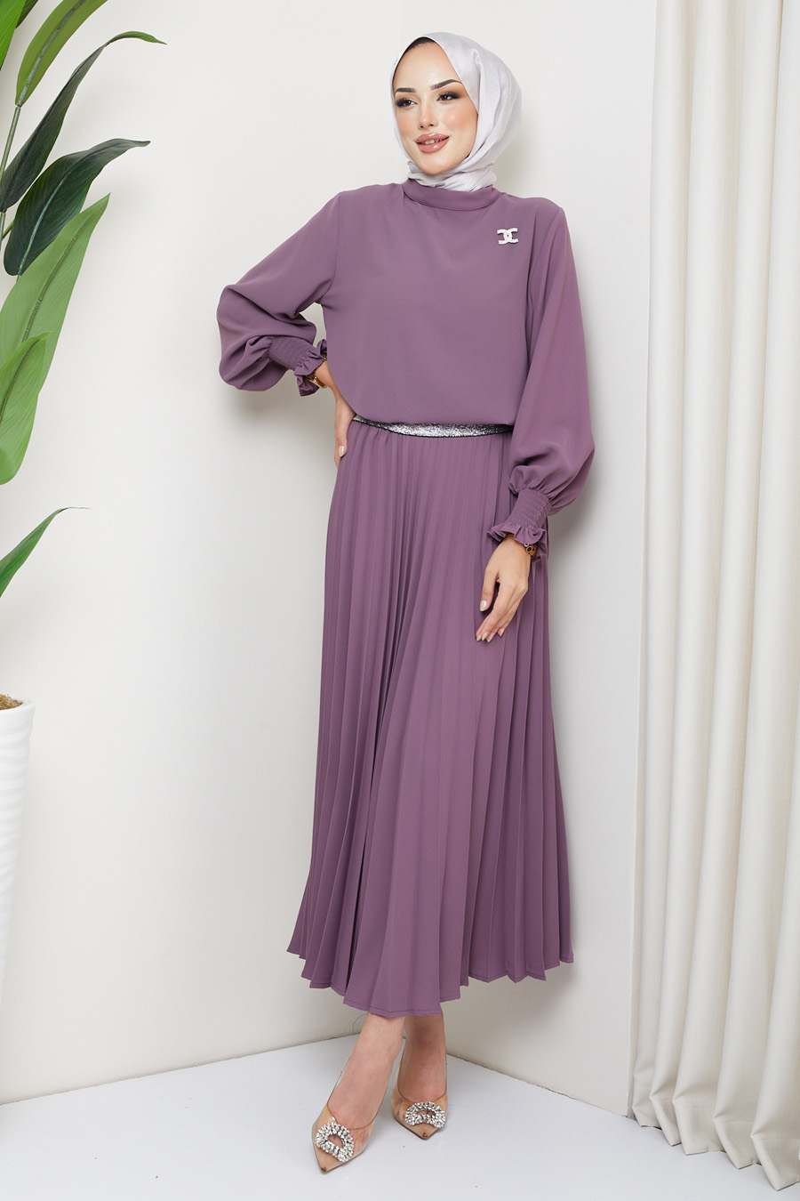 LILA  TUNIC AND SKIRT SUIT