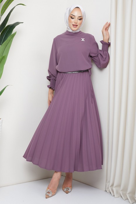 LILA  TUNIC AND SKIRT SUIT