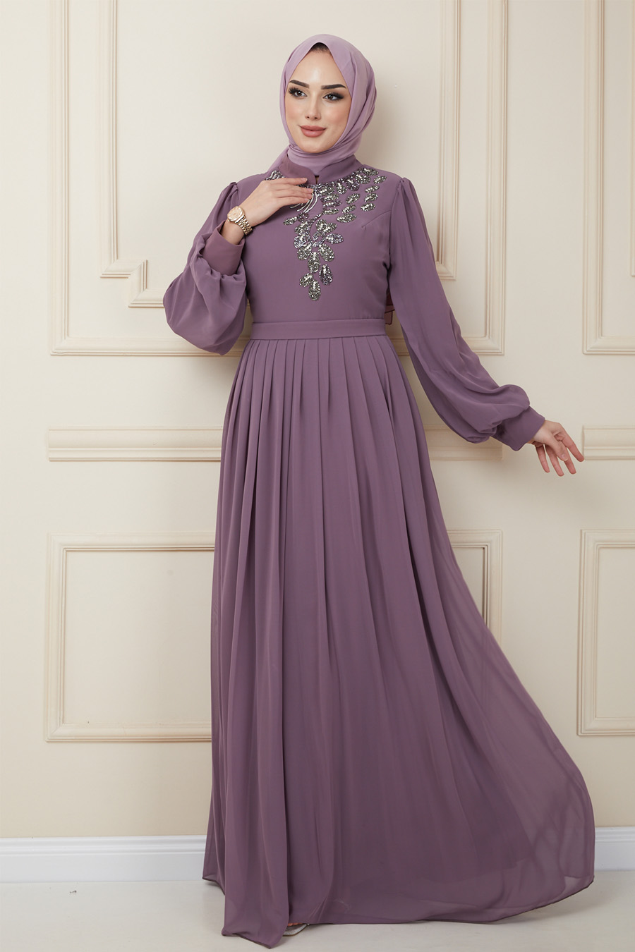 LILA EVENING DRESS  