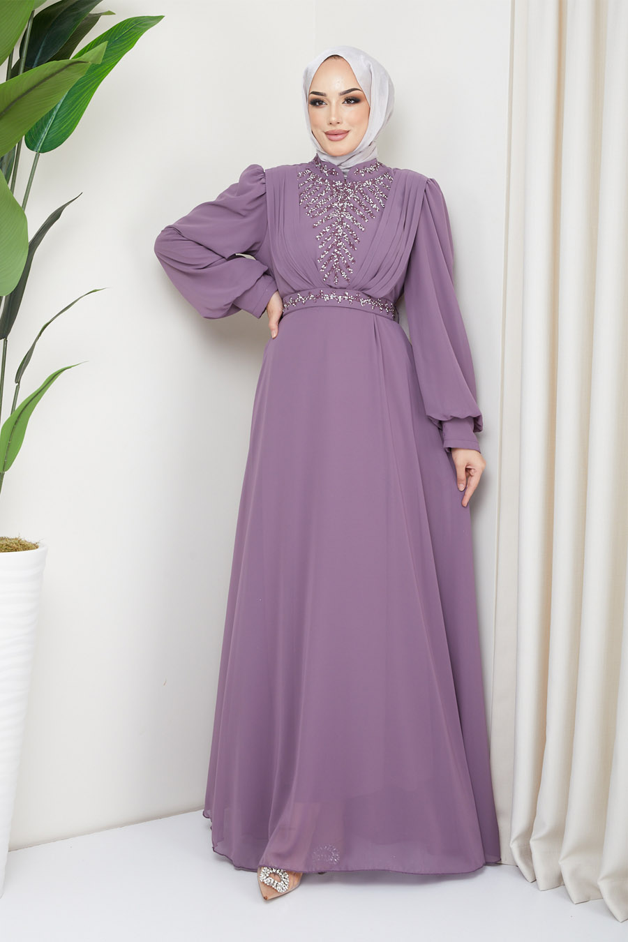 LILA EVENING DRESS  