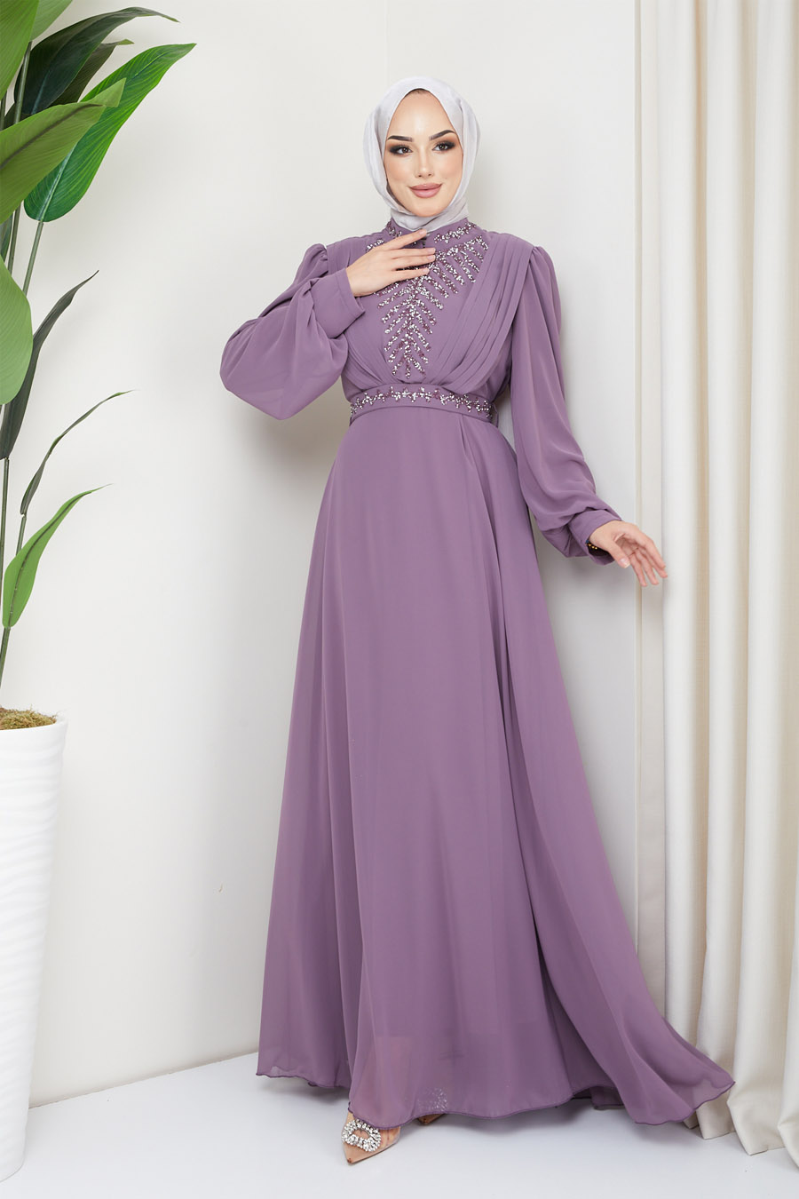 LILA EVENING DRESS  