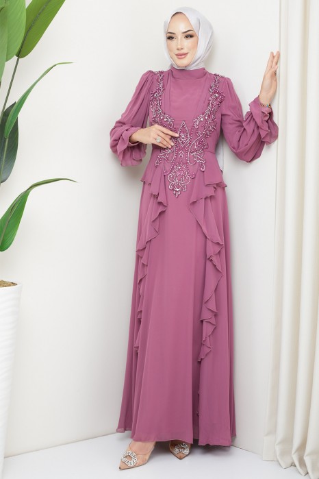 LILA EVENING DRESS  