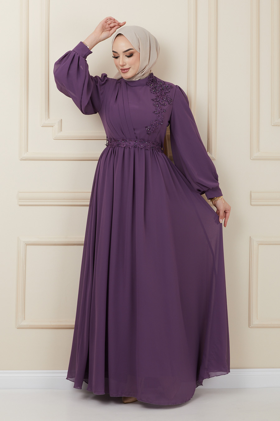 LILA EVENING DRESS  