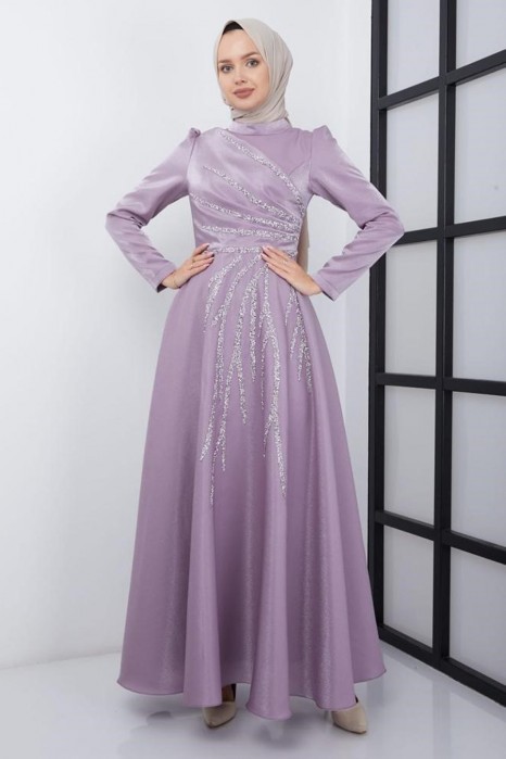 LILA EVENING DRESS  