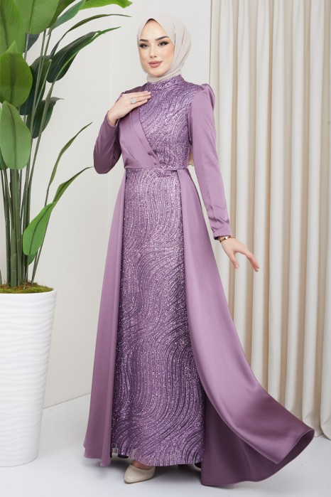LILA EVENING DRESS  