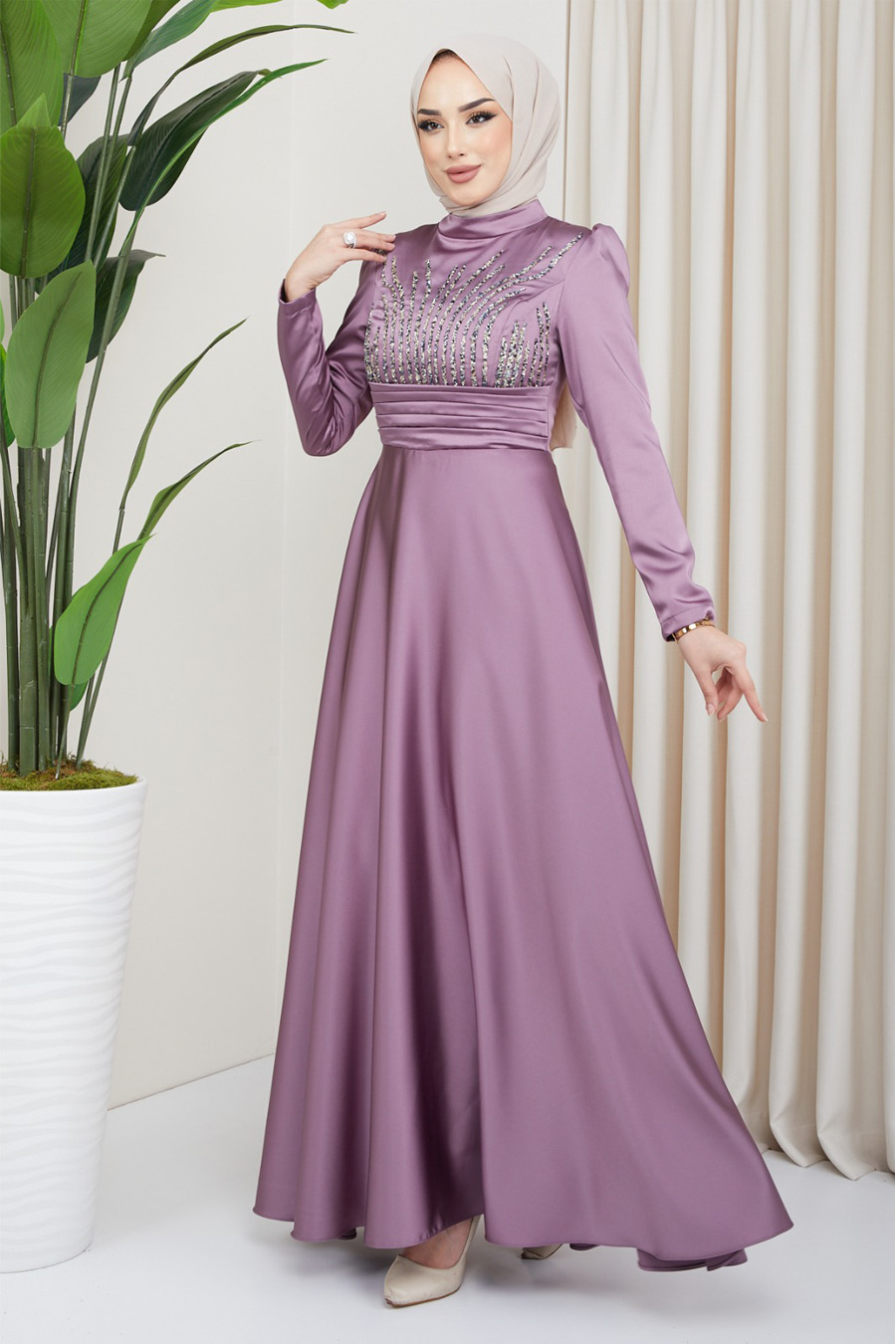 LILA EVENING DRESS  