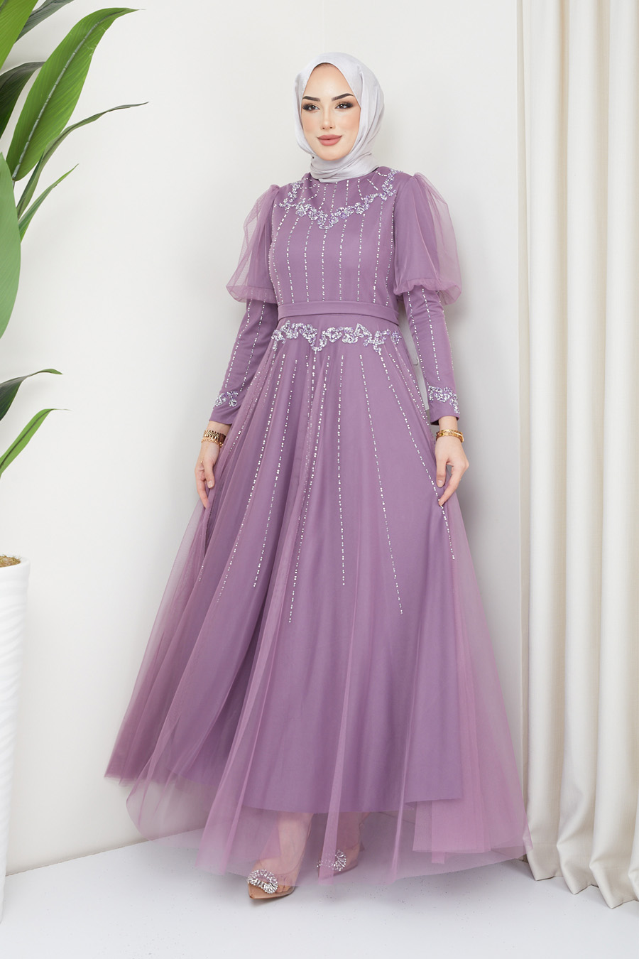 LILA EVENING DRESS  
