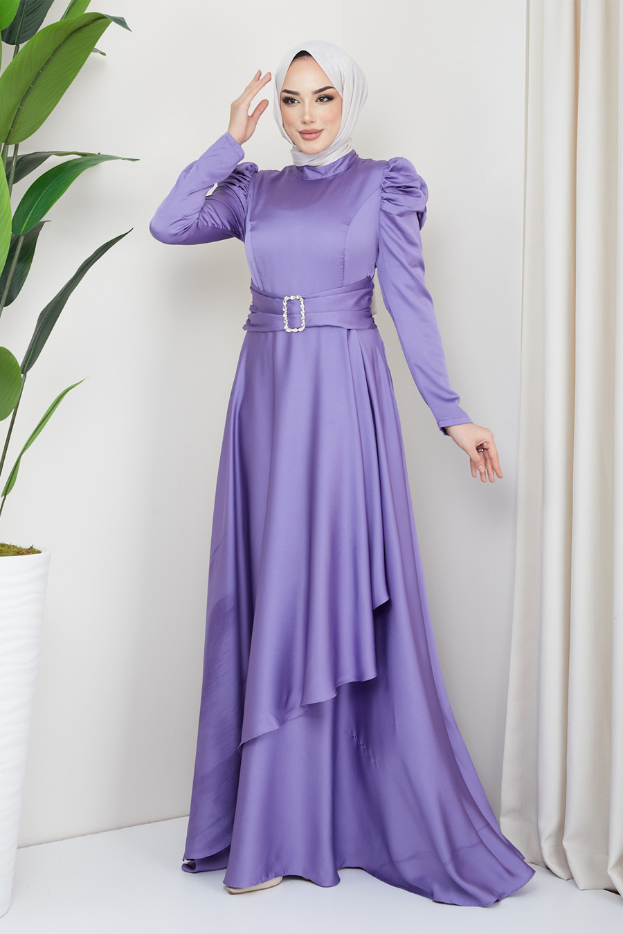 LILAC EVENING DRESS   LILAC EVENING DRESS