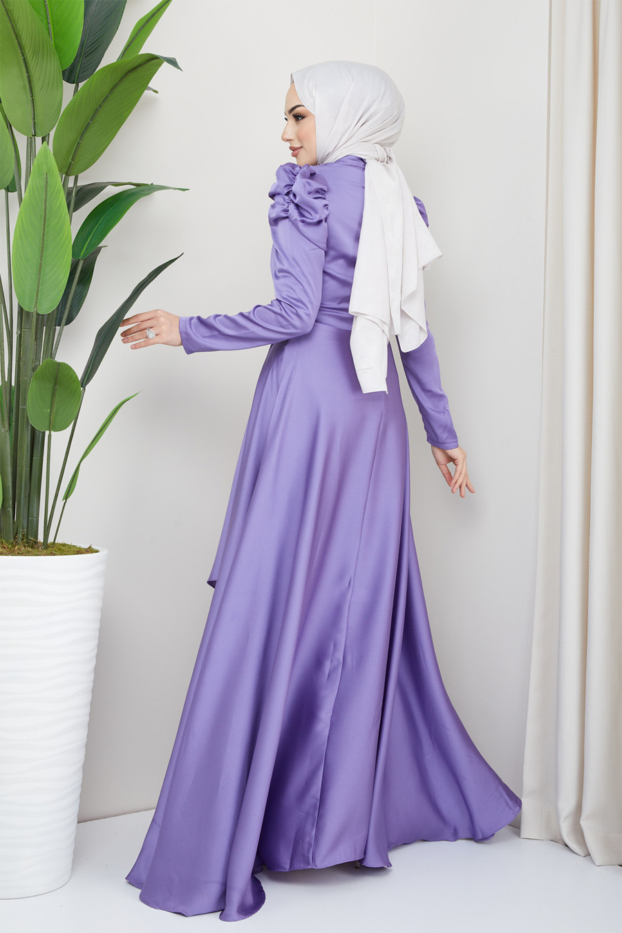 LILAC EVENING DRESS   LILAC EVENING DRESS