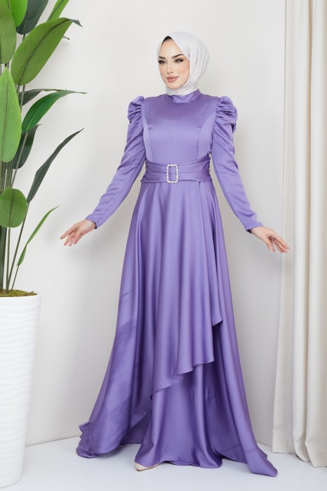 LILAC EVENING DRESS  