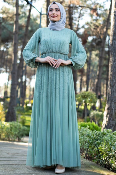 MINT EVENING DRESS  