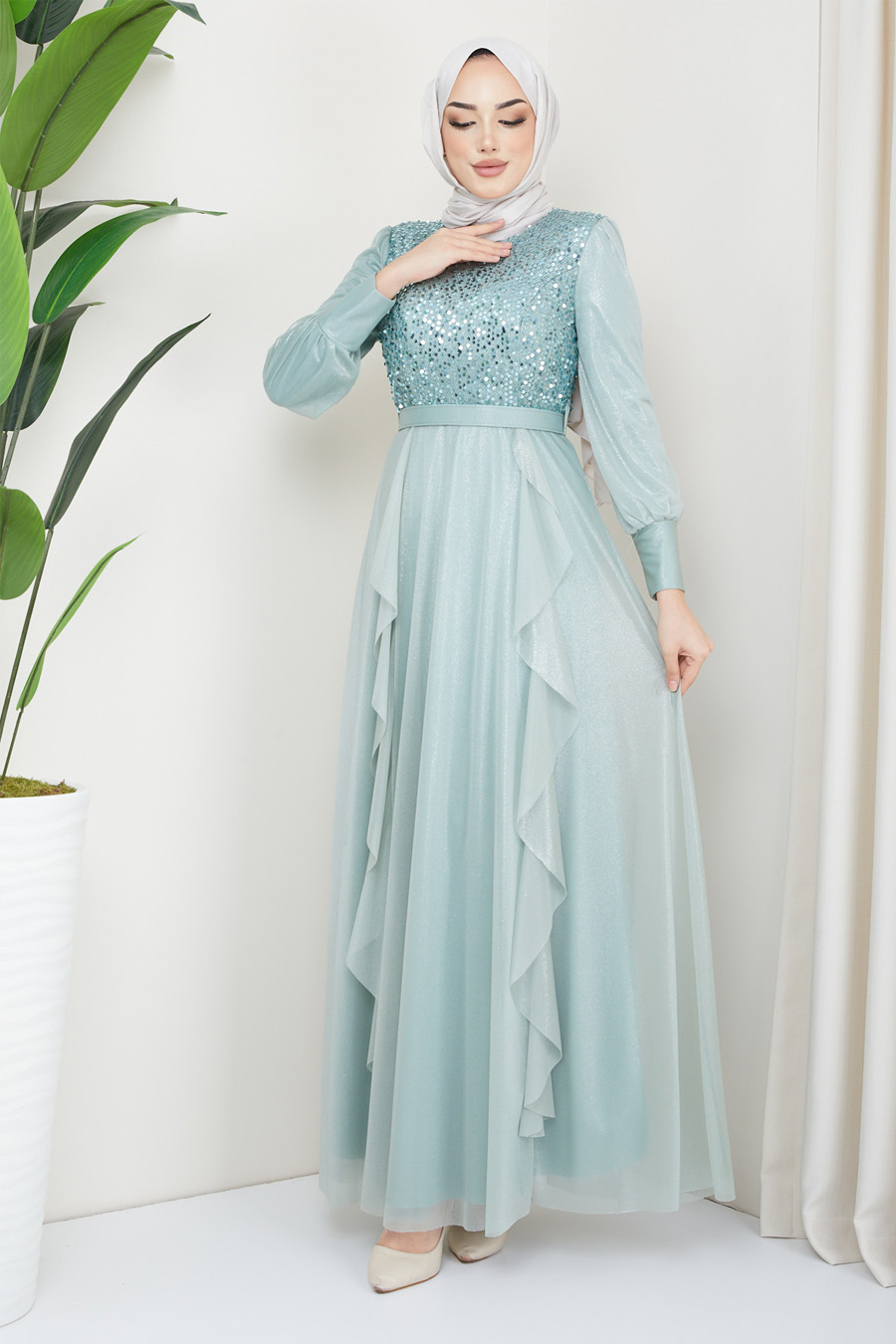 MINT EVENING DRESS